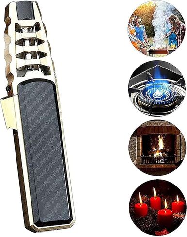 Solar Beam Torch - The Hottest Torch on Earth, Turbine Torch Lighter Jet Flame, Butane Gas for Candle Camping BBQ Kitchen- Butane Not Included, Windproof, 41A4 in Kuwait