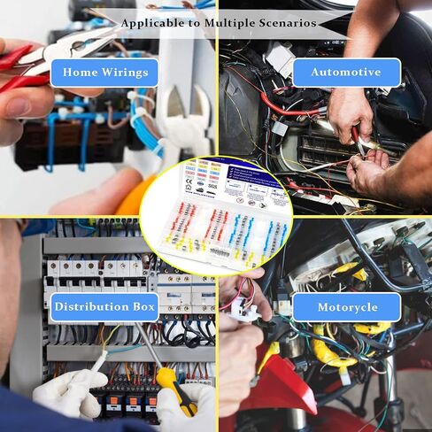 150pcs Seal Wire Connectors, Heat Shrink Self Solder Connectors, Waterproof Butt Splice Wire Terminals Best for Repair and Electrical Maintenance, Automotive, Decoration Wiring, Marine Wire Joint in Saudi Arabia