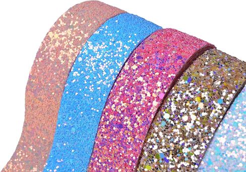 7 ياردات ألوان متنوعة 1 بوصة (25 مم) شريط لامع لصناعة قوس الشعر، شرائط لامعة لتزيين القوس، أشرطة لامعة سميكة لربطات عنق الزفاف، لوازم الحرف والمجوهرات GR001 in Kuwait