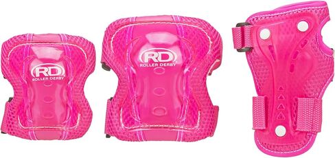 مجموعة ثلاثية واقية للشباب من رولر ديربي، وسادات للركبة، ووسادات للكوع، وواقي للمعصم in Kuwait