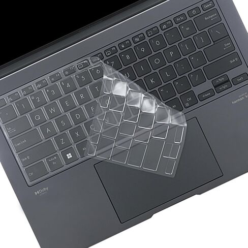 Keyboard Cover Skin for 2023 ASUS ZenBook Flip 14 UP3404，ASUS ZenBook 14X UX3404，ASUS ZenBook Pro UX6404 14 inch Laptop US Silicone Clear Keyboard Cove Accessories-TPU in Saudi Arabia