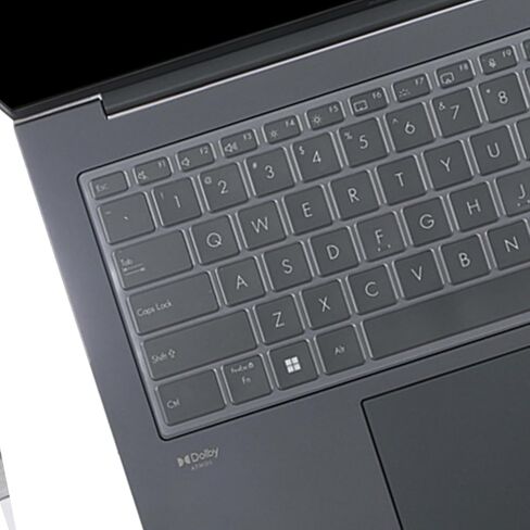 Keyboard Cover Skin for 2023 ASUS ZenBook Flip 14 UP3404，ASUS ZenBook 14X UX3404，ASUS ZenBook Pro UX6404 14 inch Laptop US Silicone Clear Keyboard Cove Accessories-TPU in Saudi Arabia