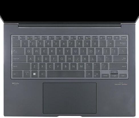 Keyboard Cover Skin for 2023 ASUS ZenBook Flip 14 UP3404，ASUS ZenBook 14X UX3404，ASUS ZenBook Pro UX6404 14 inch Laptop US Silicone Clear Keyboard Cove Accessories-TPU in Saudi Arabia