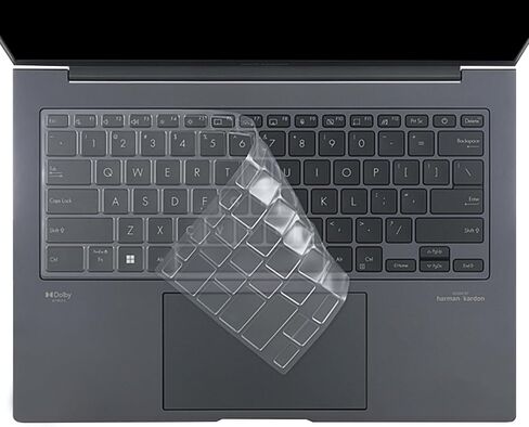 Keyboard Cover Skin for 2023 ASUS ZenBook Flip 14 UP3404，ASUS ZenBook 14X UX3404，ASUS ZenBook Pro UX6404 14 inch Laptop US Silicone Clear Keyboard Cove Accessories-TPU in Saudi Arabia