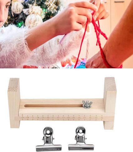 WenTigDY قابل للتعديل طول باراكورد تهزهز سوار صانع إطار خشبي معصمه صانعباراكورد تهزهز سوار صانع الخشب تهزهز سوار صانع DIY اليد الحياكة سوار تهزهز مع 2 المشبك in Kuwait