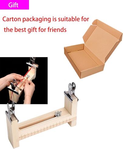 WenTigDY قابل للتعديل طول باراكورد تهزهز سوار صانع إطار خشبي معصمه صانعباراكورد تهزهز سوار صانع الخشب تهزهز سوار صانع DIY اليد الحياكة سوار تهزهز مع 2 المشبك in Kuwait