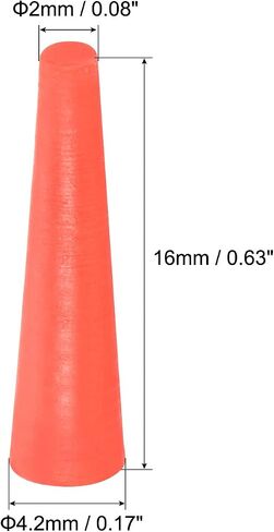 MECCANIXITY Silicone Rubber Tapered Plug 3mm to 8mm Solid Red for Powder Coating, Painting, Anodizing, Plating, Sandblasting, Laboratory Use 30 Pieces in Saudi Arabia
