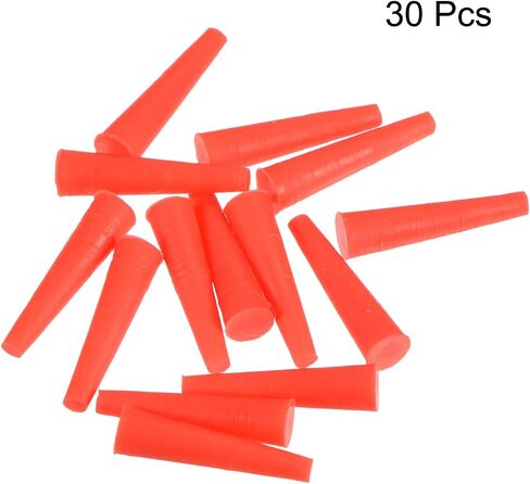 MECCANIXITY Silicone Rubber Tapered Plug 3mm to 8mm Solid Red for Powder Coating, Painting, Anodizing, Plating, Sandblasting, Laboratory Use 30 Pieces in Saudi Arabia