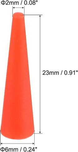 MECCANIXITY Silicone Rubber Tapered Plug 3mm to 8mm Solid Red for Powder Coating, Painting, Anodizing, Plating, Sandblasting, Laboratory Use 30 Pieces in Saudi Arabia