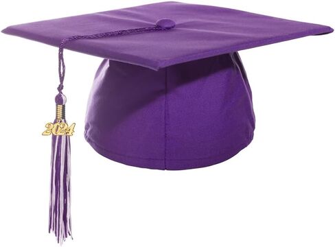 Preschool and Kindergarten Matte Graduation Cap and Tassel with Year Charm Sets in Saudi Arabia