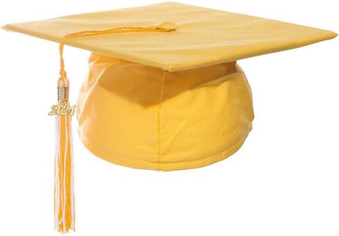 Preschool and Kindergarten Matte Graduation Cap and Tassel with Year Charm Sets in Saudi Arabia