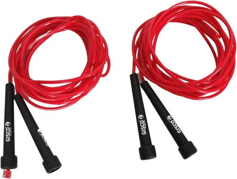 GISCO Premium PVC (16 ft) Double Dutch Long Jump Rope for Fitness Physical Education, Gym Glass, Personal Use For Kids and Adults Set of 2 in Saudi Arabia