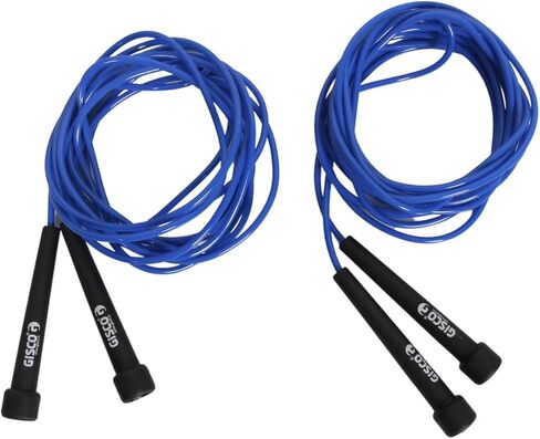GISCO Premium PVC (16 ft) Double Dutch Long Jump Rope for Fitness Physical Education, Gym Glass, Personal Use For Kids and Adults Set of 2 in Saudi Arabia