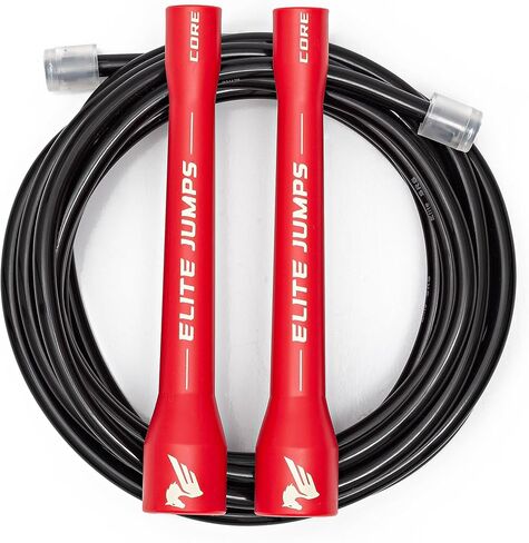 Elite Jumps Core Jump Rope - Indoor/outdoor adjustable jump rope for Training and Fitness PVC Skip Rope for Fitness - Unbreakable Handles with Tangle-Free Jumping Rope for Workout in Saudi Arabia