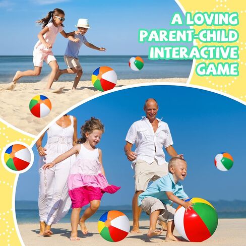 Inflatable Beach Ball Bulk 14 Inch 12 Inch 5 Inch Rainbow Beach Ball PVC Blow Up Beach Balls Color Pool Ball Game Classic Pool Beach Toys for Water Games Kids Birthday Summer Party Favors in Saudi Arabia