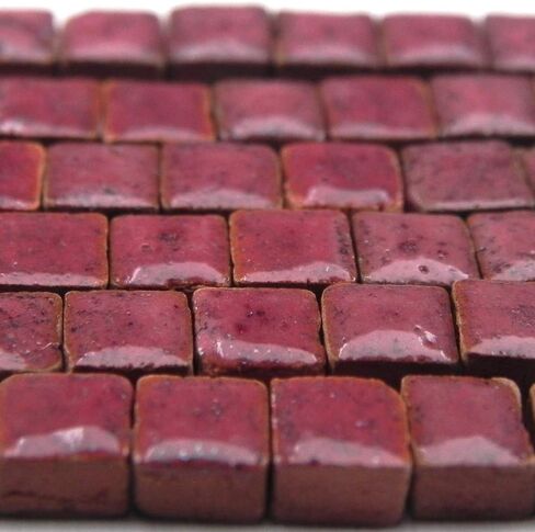 Mini Ceramic Tiles (0.19inch or 5mm) 250 Pieces, Wine red, RV01 in Saudi Arabia