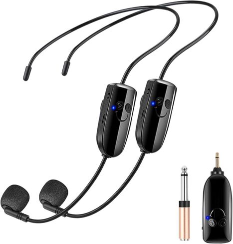 ميكروفون لاسلكي 2.4G لتدريس مكبر الصوت مناسب لمكبرات الصوت في محطة المزج، وسماعات الأذن، ومحاضري المسرح، والمرشدين السياحيين، ومدربي اللياقة البدنية، ومدى 2 في 1 20 مترًا in Kuwait