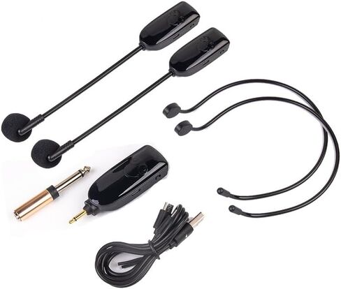 ميكروفون لاسلكي 2.4G لتدريس مكبر الصوت مناسب لمكبرات الصوت في محطة المزج، وسماعات الأذن، ومحاضري المسرح، والمرشدين السياحيين، ومدربي اللياقة البدنية، ومدى 2 في 1 20 مترًا in Kuwait