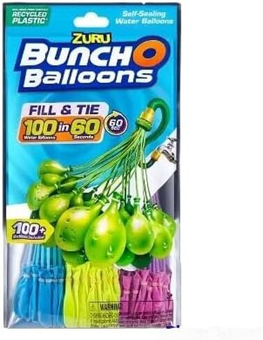 Bunch O Balloons 3pk Rapid Filling Self Sealing Water by ZURU (Pink/White/Purple) in Saudi Arabia