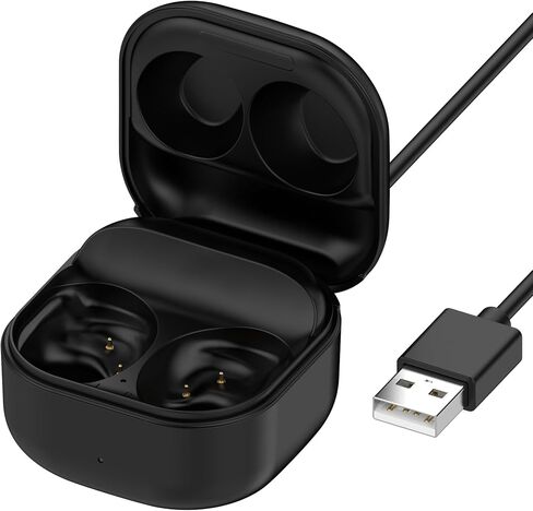 Charging Case for Galaxy Buds FE SM-R400, Replacement Charger Case Cradle Dock for Samsung Galaxy Buds Fan Edition (Black) in Saudi Arabia