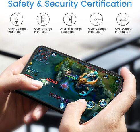 Fey Galaxy S22 Ultra Battery Case, 5000mAh Rechargeable Battery Charging Case for Samsung Galaxy S22 Ultra 5G External Backup Battery Power Bank Charger Case,Extended Your Battery Life Black in Kuwait