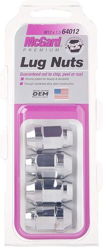 صواميل عروة على شكل مخروطي منتفخ أسود من MCGARD 64015 (حجم خيط M12 × 1.5) - مجموعة من 4 قطع in Kuwait