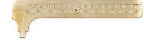 T Tulead Brass Vernier Caliper Measuring Tool Digital Double Scale Sliding Caplier 100mm,4-Inch in Saudi Arabia