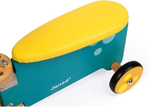 Janod Wooden Hippo Ride-On - Ages 12+ Months - J08003,Blue,Large in Saudi Arabia
