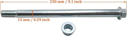 15mm x 220mm Pit Bike Wheel Axle Bolt For 110cc 125cc 140cc 150cc 160cc Pitbike Trail Dirt Bike in Saudi Arabia