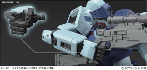 بانداي هوبي MG 1/100 GM Sniper II Gundam 0080 شخصية الأكشن لمدة 150 شهرًا إلى 720 شهرًا in Kuwait