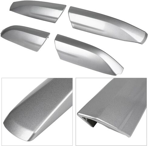 ECCPP Silver Roof Rack Side Rails End Covers Shell Cap Replacement Fit for Toyota Highlander 2008-2013,Pack of 4 in Saudi Arabia