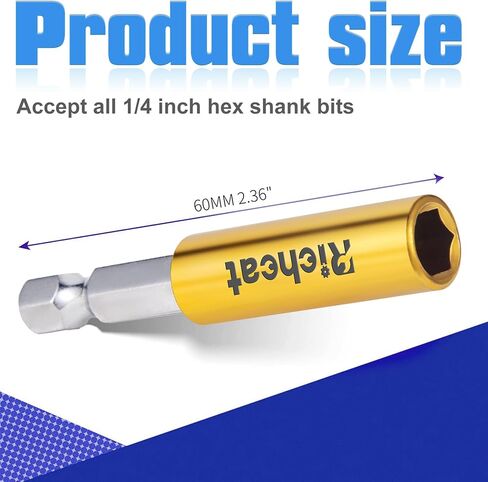 10PCS Strong Magnetic Extension Socket Drill Bit Holder 1/4" Hex Power Tools,Strong Magnetic Extension Bit Holder,Hex Shank S2 Steel Magnetic,Screwdriver Extension（Big Upgrade） in Saudi Arabia