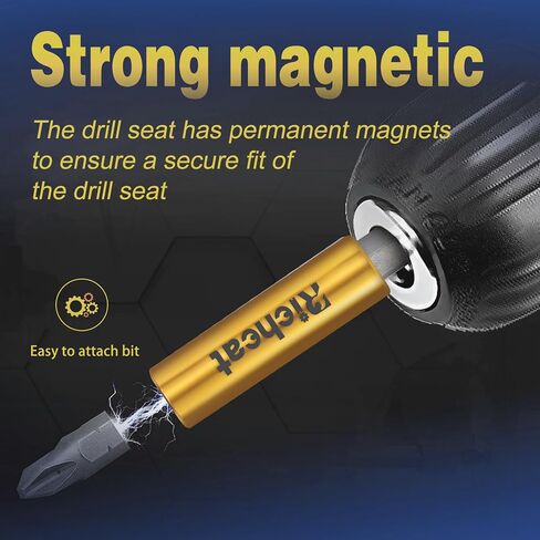 10PCS Strong Magnetic Extension Socket Drill Bit Holder 1/4" Hex Power Tools,Strong Magnetic Extension Bit Holder,Hex Shank S2 Steel Magnetic,Screwdriver Extension（Big Upgrade） in Saudi Arabia
