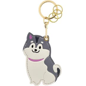 حامل سلسلة مفاتيح من جلد البولي يوريثان من MC Fashion متوافق مع AirTag، جراب متتبع الحيوانات الأليفة اللطيف للقطط والكلاب بنظام تحديد المواقع العالمي (GPS) وحلقة مفاتيح ساحرة in Kuwait