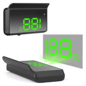 Heads Up Display GPS Speedometer for Car Universal Windshield Head Up Display Speedometer with MPH/KMH, Overspeed Warning & Auto Brightness Adjustment, Large Font Digital Display (White) in Kuwait