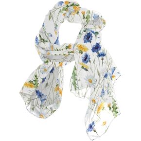 وشاح حريري طويل للسيدات، شال ساتان شيفون كبير الحجم، غطاء رأس واقي من الشمس in Kuwait