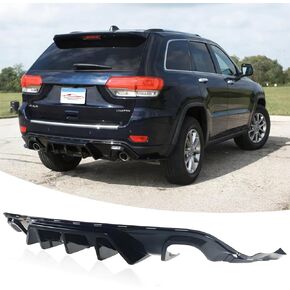 جناح مصد الشفاه الأمامي متوافق مع جيب جراند شيروكي SRT (2014-2021)/ Trackhawk (2018-2021) ملحقات Air Dams Chin Spoiler Grand Cherokee SRT (أسود لامع، شفة أمامية) in Kuwait