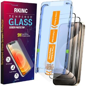 RKINC Screen Protector [3-Pack] for iPhone 16 Pro Max, Tempered Glass Film Screen Protector, 0.33mm [LifetimeWarranty][Bubble-Free][Anti-Scratch][Anti-Shatter] in Saudi Arabia