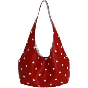 Slouchy PU Leather Polka Dot Hobo Bags Women Crescent Crossbody Purses Underarm Shoulder Bag Work Travel Tote Handbag 2026 in Kuwait