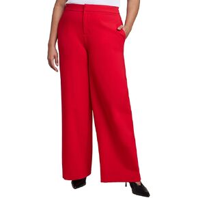 ELOQUII Women's Plus Size Petite The Ultimate Stretch Wide Leg Pant in Kuwait