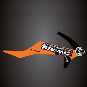 Renegade Radiator Shroud Decal Orange for KTM 450 EXC-F Six Days 2017-2019 in Kuwait
