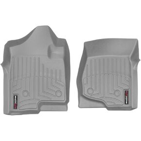 بطانات أرضية مخصصة من WeatherTech لسيارة شيفروليه سيلفرادو، أفالانش، أفالانش - الصف الأول (440661)، أسود in Kuwait