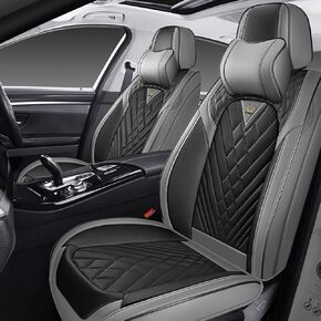 Car Seat Covers Full Set for Toyota 4Runner 2000-2026, Waterproof Nappa Leather Car Seat Cover, Full Coverage Car Seat Covers Sets(5 Seats/Black) in Kuwait