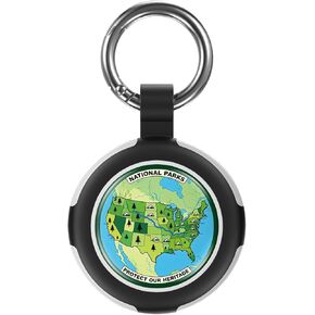 4 عبوات من حامل بطاقات الهواء، حافظة بطاقات هوائية لطيفة من السيليكون لسلسلة مفاتيح هوائية حامل بطاقات هوائية ضد فقدان البطاقات الهوائية للكلاب والقطط والمفاتيح والأطفال والأمتعة ومتعقب مكتشف العناصر (العلم) in Kuwait