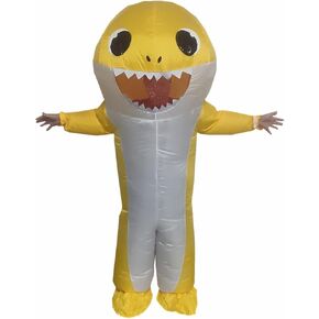Inflatable Costume Adult Blow Up Shark Costume For Halloween Birthday Gift Role Playing Game Party Costumes in Kuwait