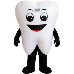 Inflatable Tooth mascot costume Halloween tooth costume tooth Doctor Charity Event Adult Cosplay Costume in Kuwait