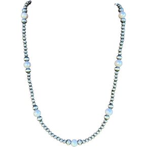 Southwestern Sterling Silver Freshwater Pearls 4mm Bead Necklace 18 Inch Gift in Kuwait