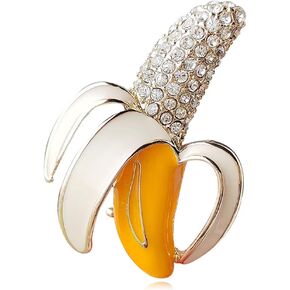 Fruit Brooch Pin for Women Men Dainty Strawberry Apple Cherry Lemon Cute Fruits Crystal Simple Badges Brooches Pin Jewelry Gift Dress Suit Shirt Clothes Accessories in Kuwait