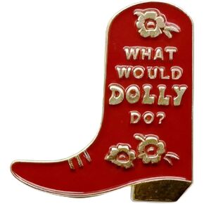 Red Cowgirl Boot Enamel Pin, Wild West Spirit & Independent Woman Lapel Pin, Sassy Western Badge for Hat Jacket Backpack Denim Vest, Courageous Gift for Cowgirl Sister Best Friend Coworker in Saudi Arabia