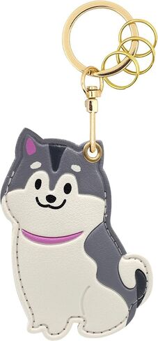 حامل سلسلة مفاتيح من جلد البولي يوريثان من MC Fashion متوافق مع AirTag، جراب متتبع الحيوانات الأليفة اللطيف للقطط والكلاب بنظام تحديد المواقع العالمي (GPS) وحلقة مفاتيح ساحرة in Kuwait